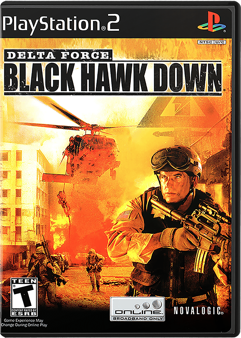 Delta Force Black Hawk Down box art for Playstation 2